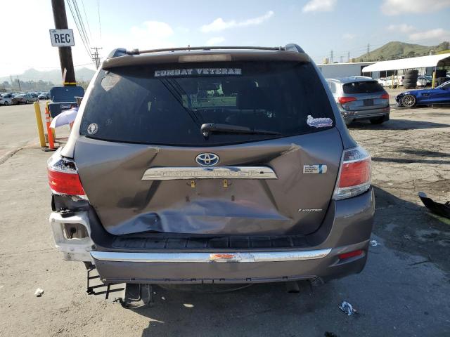 JTEDC3EH4B2003785 - 2011 TOYOTA HIGHLANDER HYBRID LIMITED GRAY photo 6