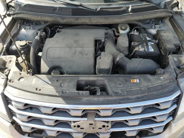 1FM5K7D89HGD98395 - 2017 FORD EXPLORER XLT CREAM photo 12