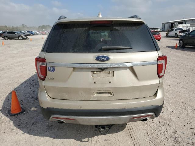 1FM5K7D89HGD98395 - 2017 FORD EXPLORER XLT CREAM photo 6