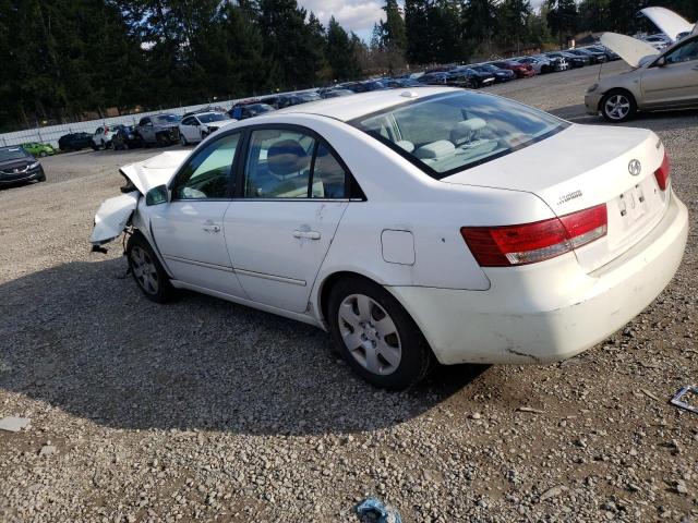 5NPET46C68H382216 - 2008 HYUNDAI SONATA GLS WHITE photo 2