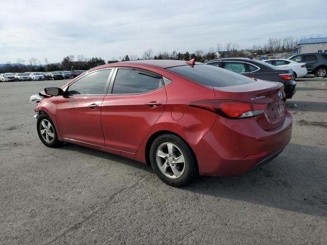 5NPDH4AE6EH546324 - 2014 HYUNDAI ELANTRA SE RED photo 2