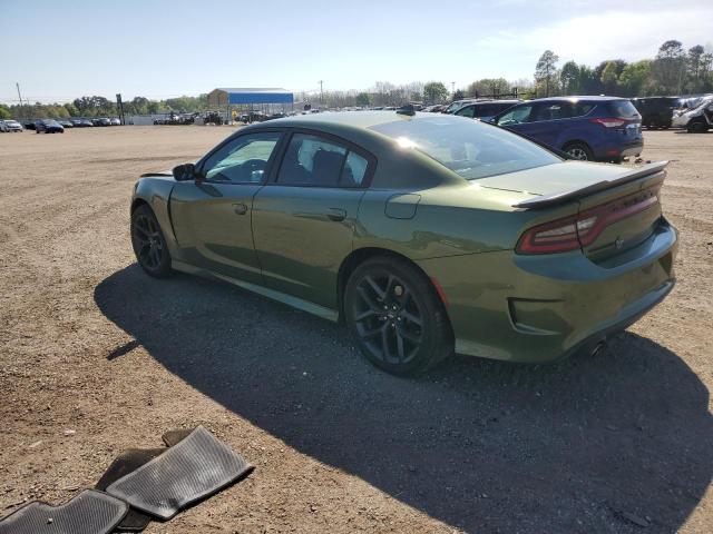 2C3CDXHG8MH557675 - 2021 DODGE CHARGER GT GREEN photo 2