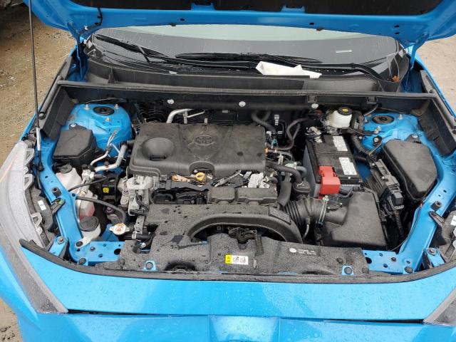 2T3G1RFV9MW211671 - 2021 TOYOTA RAV4 LE BLUE photo 11