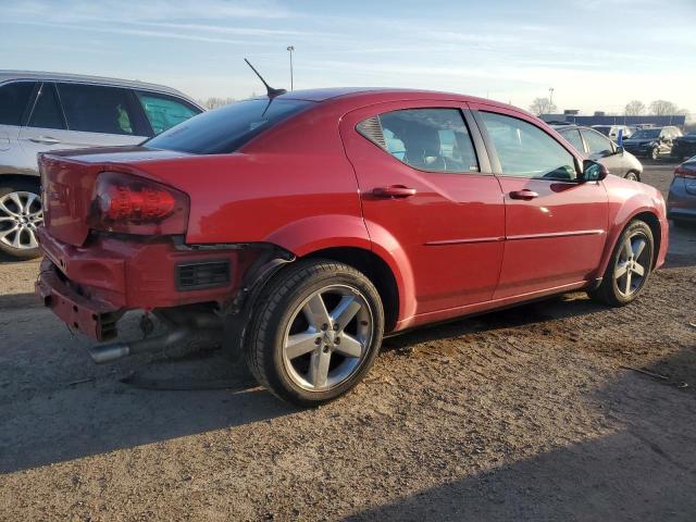 1B3BD2FGXBN573220 - 2011 DODGE AVENGER LUX RED photo 3