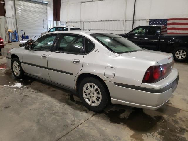 2G1WF52E349116814 - 2004 CHEVROLET IMPALA SILVER photo 2