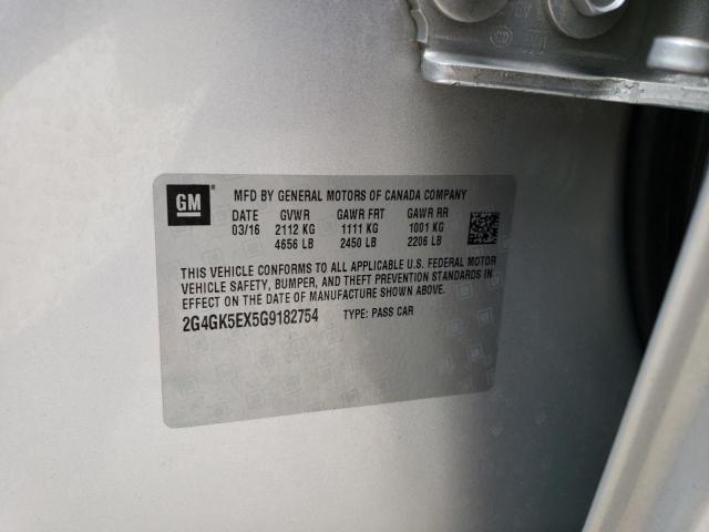 2G4GK5EX5G9182754 - 2016 BUICK REGAL 银色 照片 12