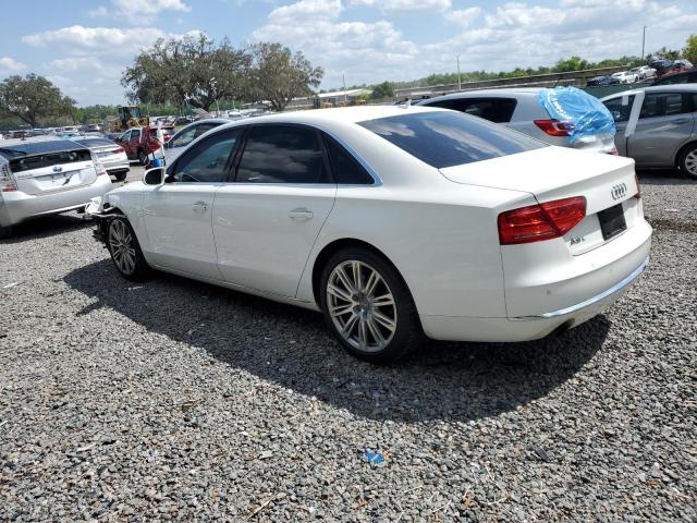 WAURGAFDXDN017123 - 2013 AUDI A8 L QUATTRO WHITE photo 2