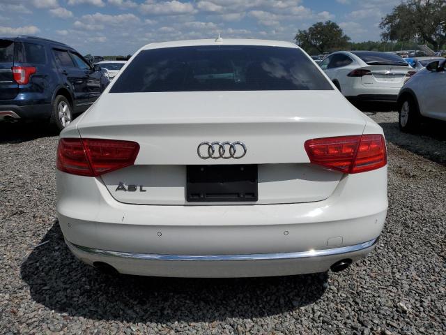 WAURGAFDXDN017123 - 2013 AUDI A8 L QUATTRO WHITE photo 6