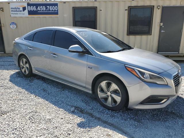 KMHE34L14GA007994 - 2016 HYUNDAI SONATA HYBRID GRAY photo 4