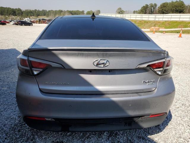 KMHE34L14GA007994 - 2016 HYUNDAI SONATA HYBRID GRAY photo 6