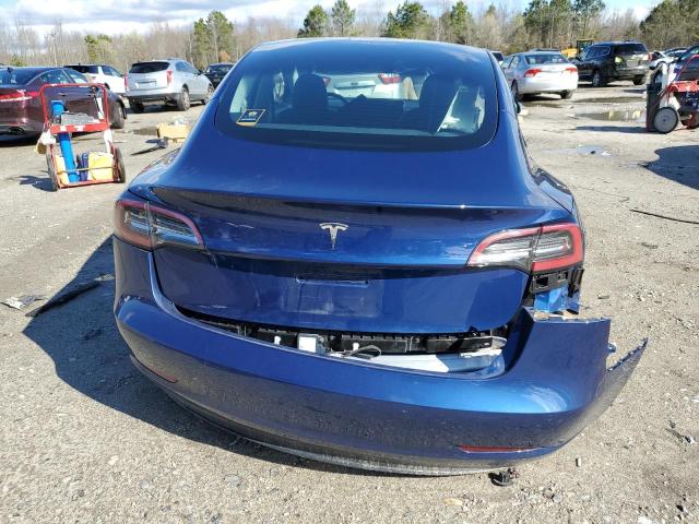 5YJ3E1EA2NF113835 - 2022 TESLA MODEL 3 BLUE photo 6