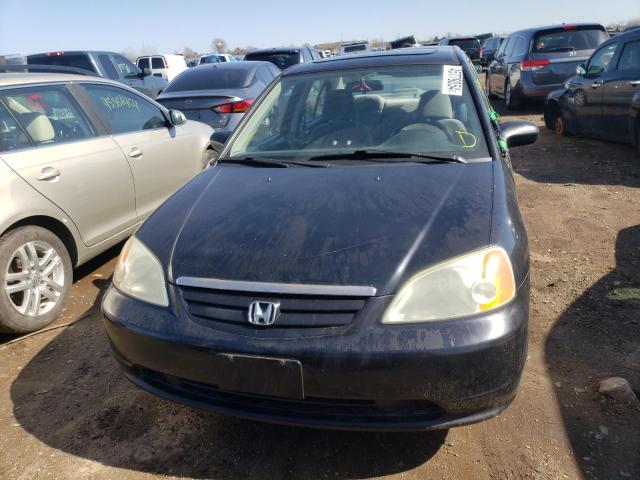 1HGES26782L028678 - 2002 HONDA CIVIC EX BLACK photo 5