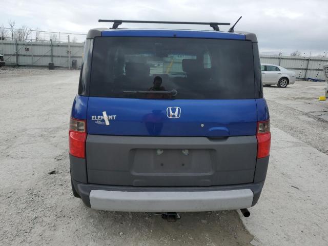 5J6YH28514L031876 - 2004 HONDA ELEMENT EX BLUE photo 6