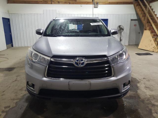 5TDDCRFH0FS007529 - 2015 TOYOTA HIGHLANDER HYBRID LIMITED SILVER photo 5