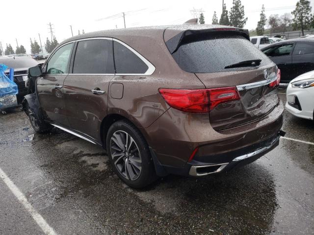 5J8YD3H7XKL000813 - 2019 ACURA MDX TECHNOLOGY BROWN photo 2