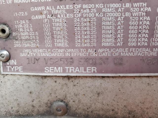 1UYVS2539EM019601 - 2014 UTILITY TRAILER Ağ foto 10