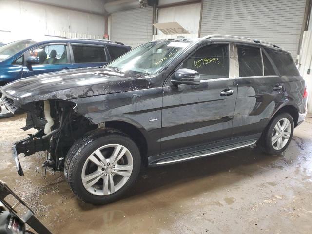 4JGDA5HB8CA021321 - 2012 MERCEDES-BENZ ML 350 4MATIC BLACK photo 1