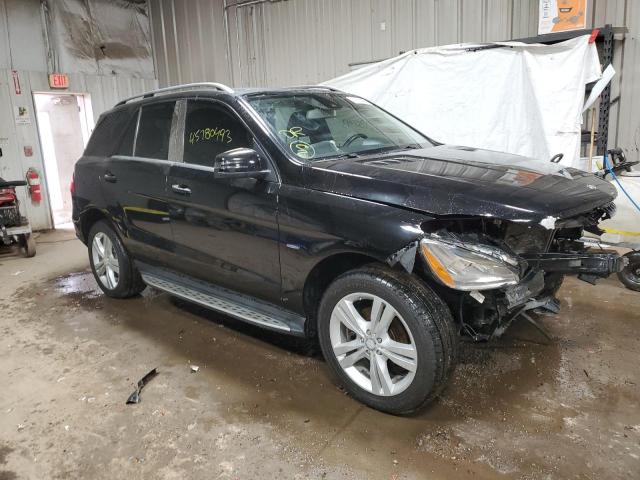4JGDA5HB8CA021321 - 2012 MERCEDES-BENZ ML 350 4MATIC BLACK photo 4