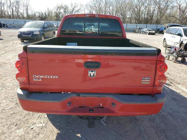 1D7HE48N48S510997 - 2008 DODGE DAKOTA QUAD SLT RED photo 6