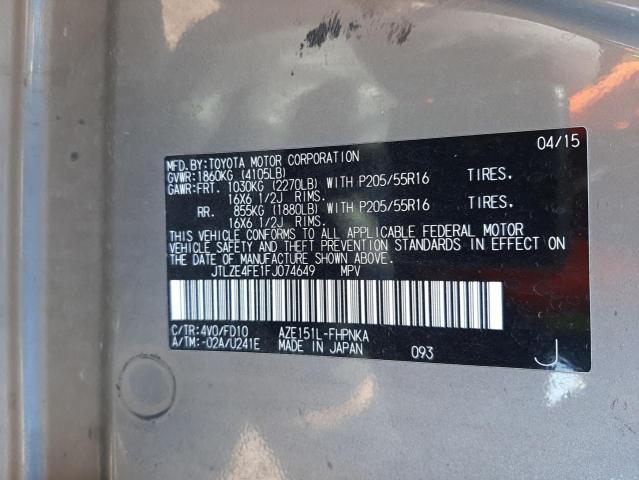 JTLZE4FE1FJ074649 - 2015 TOYOTA SCION XB GRAY photo 13