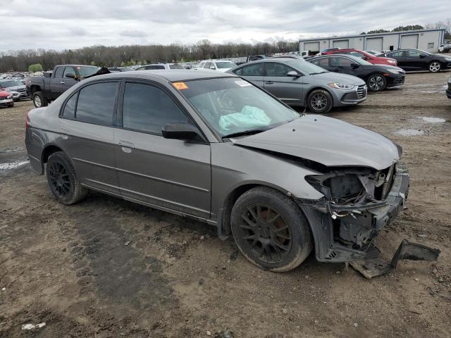 2HGES16594H517227 - 2004 HONDA CIVIC LX GRAY photo 4