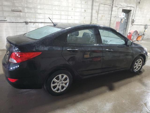 KMHCT4AE0EU764190 - 2014 HYUNDAI ACCENT GLS BLACK photo 3