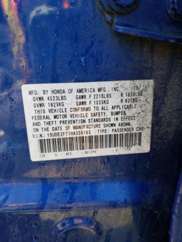 19UDE2F71HA008165 - 2017 ACURA ILX PREMIUM TECH BLUE photo 13