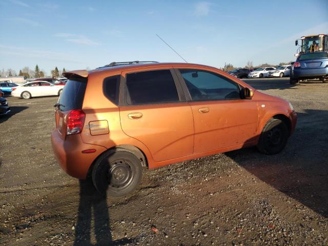 KL1TD62675B458496 - 2005 CHEVROLET AVEO BASE ORANGE photo 3
