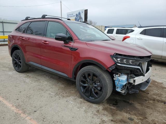 5XYRKDLF1MG056828 - 2021 KIA SORENTO SX RED photo 4