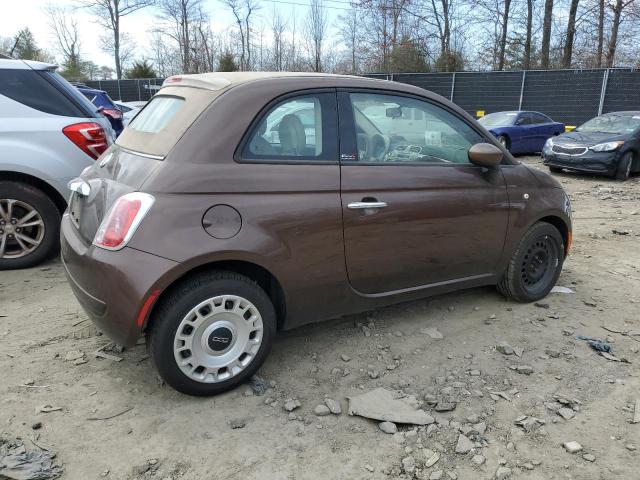 3C3CFFDR3FT501200 - 2015 FIAT 500 POP BROWN photo 3