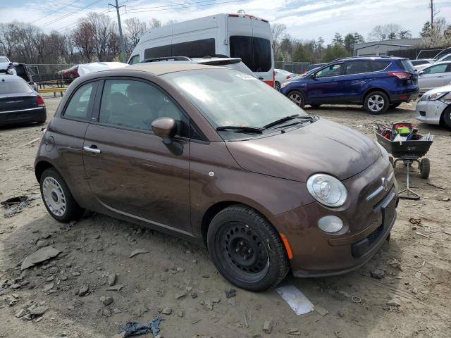 3C3CFFDR3FT501200 - 2015 FIAT 500 POP BROWN photo 4