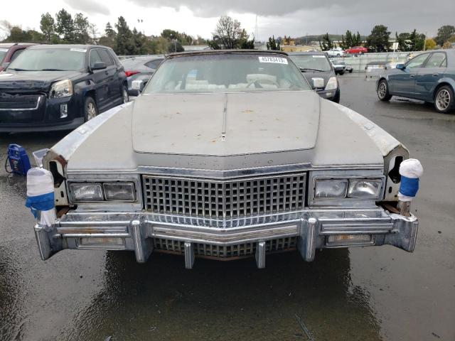 6L67S5Q405157 - 1975 CADILLAC ELDORADO WHITE photo 5