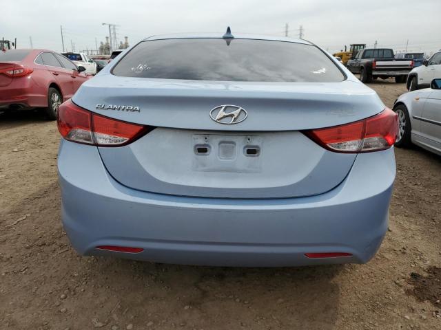 KMHDH4AEXBU156274 - 2011 HYUNDAI ELANTRA GLS BLUE photo 6