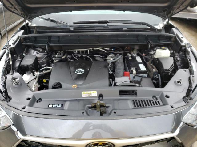5TDGZRAH9MS520357 - 2021 TOYOTA HIGHLANDER XLE GRAY photo 12