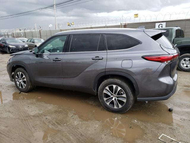 5TDGZRAH9MS520357 - 2021 TOYOTA HIGHLANDER XLE GRAY photo 2