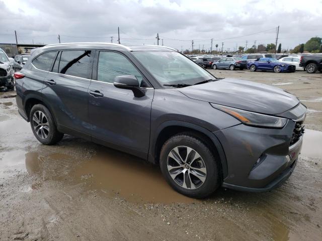 5TDGZRAH9MS520357 - 2021 TOYOTA HIGHLANDER XLE GRAY photo 4