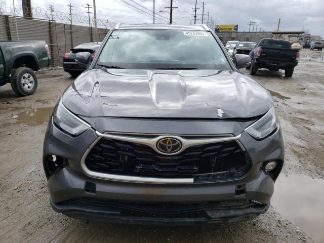 5TDGZRAH9MS520357 - 2021 TOYOTA HIGHLANDER XLE GRAY photo 5