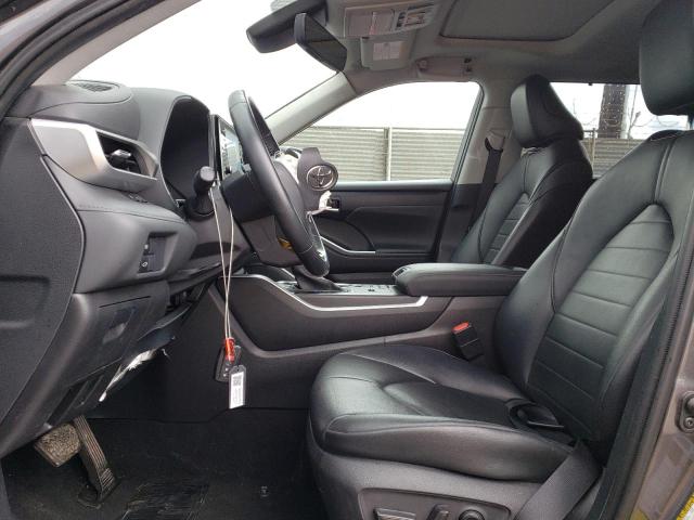 5TDGZRAH9MS520357 - 2021 TOYOTA HIGHLANDER XLE GRAY photo 7