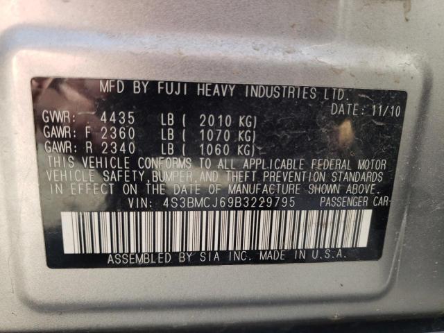 4S3BMCJ69B3229795 - 2011 SUBARU LEGACY 2.5I LIMITED SILVER photo 13