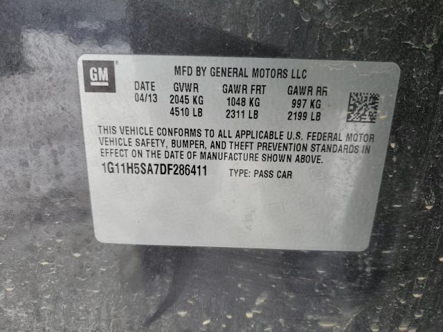 1G11H5SA7DF286411 - 2013 CHEVROLET MALIBU LTZ 石墨色 照片 13