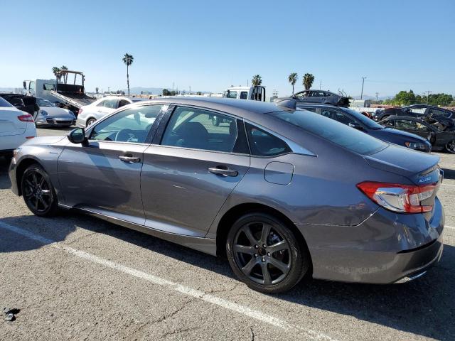 1HGCV3F13MA018204 - 2021 HONDA ACCORD HYBRID GRAY photo 2