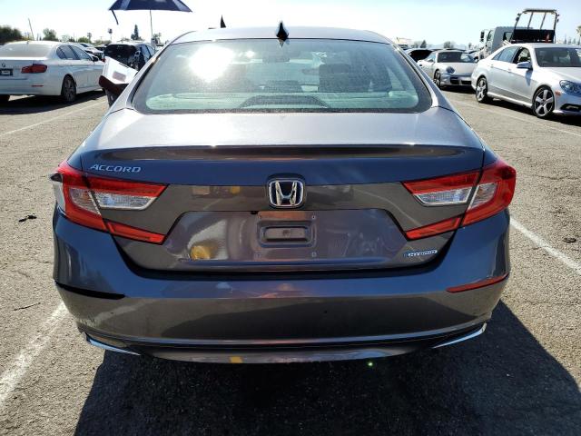 1HGCV3F13MA018204 - 2021 HONDA ACCORD HYBRID GRAY photo 6