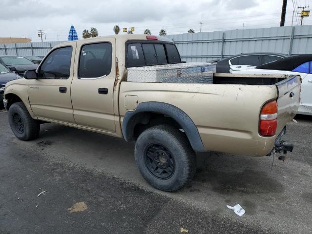 5TEGM92N32Z121706 - 2002 TOYOTA TACOMA DOUBLE CAB PRERUNNER TAN photo 2