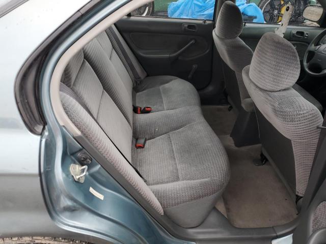 2HGEJ6614YH600003 - 2000 HONDA CIVIC BASE TURQUOISE photo 10