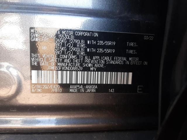 JTMFB3FV0ND088539 - 2022 TOYOTA RAV4 PRIME XSE GRAY photo 12