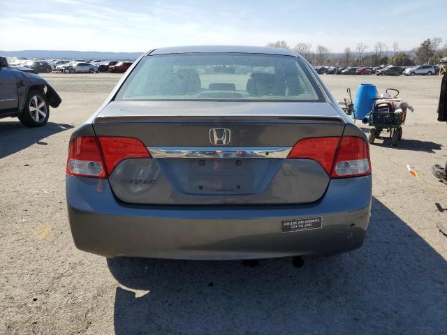 2HGFA16659H343700 - 2009 HONDA CIVIC LX-S رمادي صورة 6