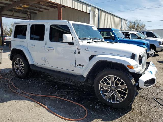 1C4JJXP63NW220628 - 2022 JEEP WRANGLER U SAHARA 4XE WHITE photo 4