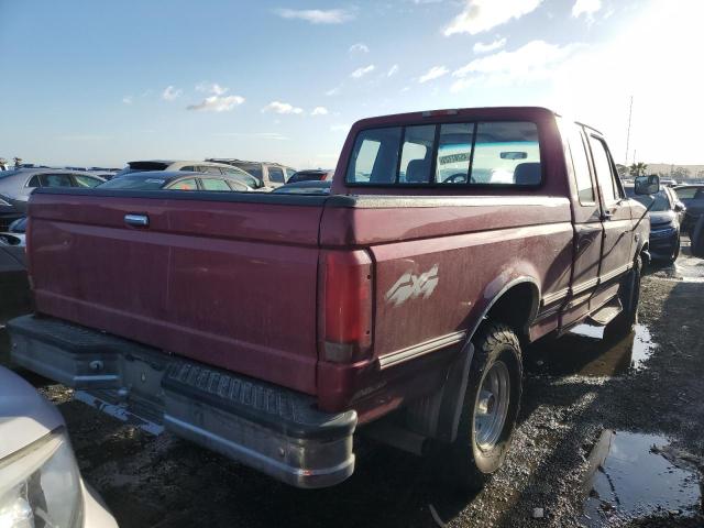 1FTEX14N4RKB00181 - 1994 FORD F150 BURGUNDY photo 3