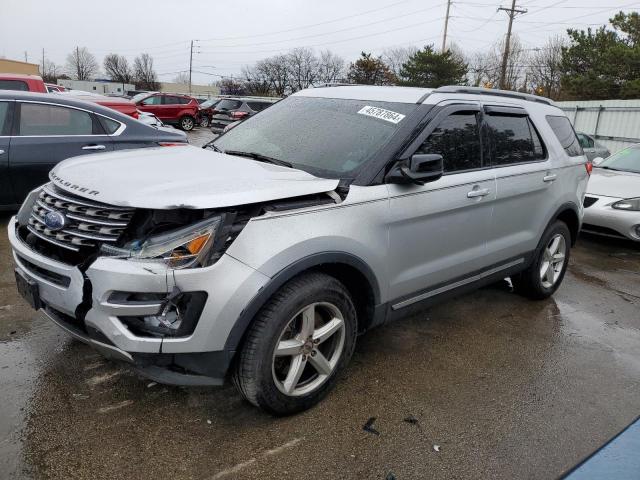 1FM5K8DH3HGA09109 - 2017 FORD EXPLORER XLT SILVER photo 1