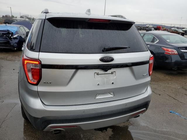 1FM5K8DH3HGA09109 - 2017 FORD EXPLORER XLT SILVER photo 6